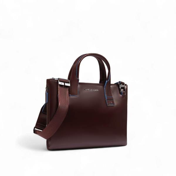 Piquadro Borsa Porta PC 14" Espandibile in Pelle, Nera - CA6857B2/N