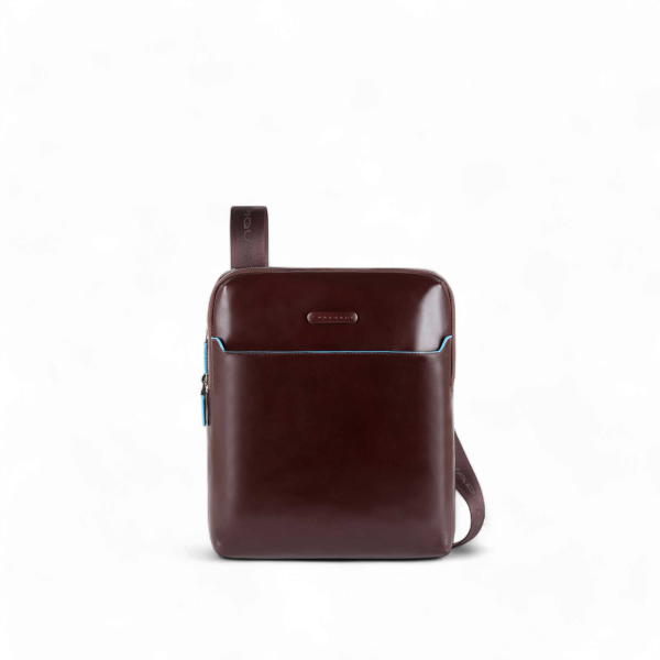 Piquadro Borsello Porta Tablet 13" in Pelle, Mogano