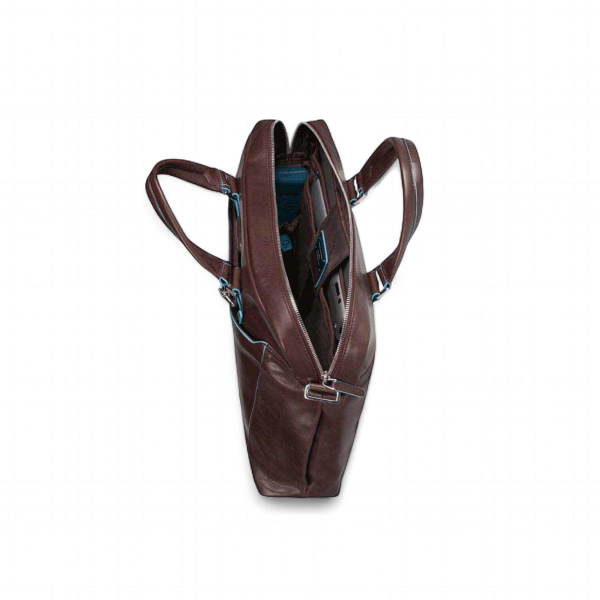 Piquadro Cartella Porta PC 14" in Pelle, Nera