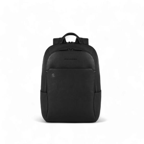 Piquadro Zaino in Pelle Porta PC 14", Nero