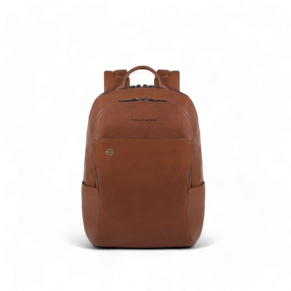 Piquadro Zaino in Pelle Porta PC 14", Cuoio