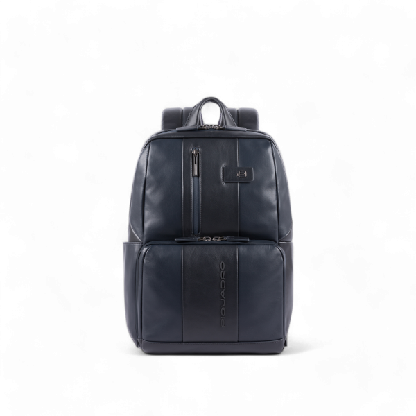 Piquadro Zaino Urban in Pelle Porta PC 14", Blu